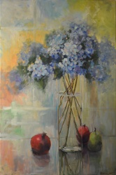 Hydrangea Bouquet & Fruit