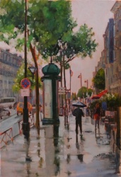 Spring Rain Paris-SOLD