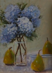 Hydrangeas and Three Pears *SOLD*