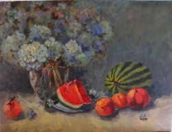Summer Flowers and Fruit *SOLD*